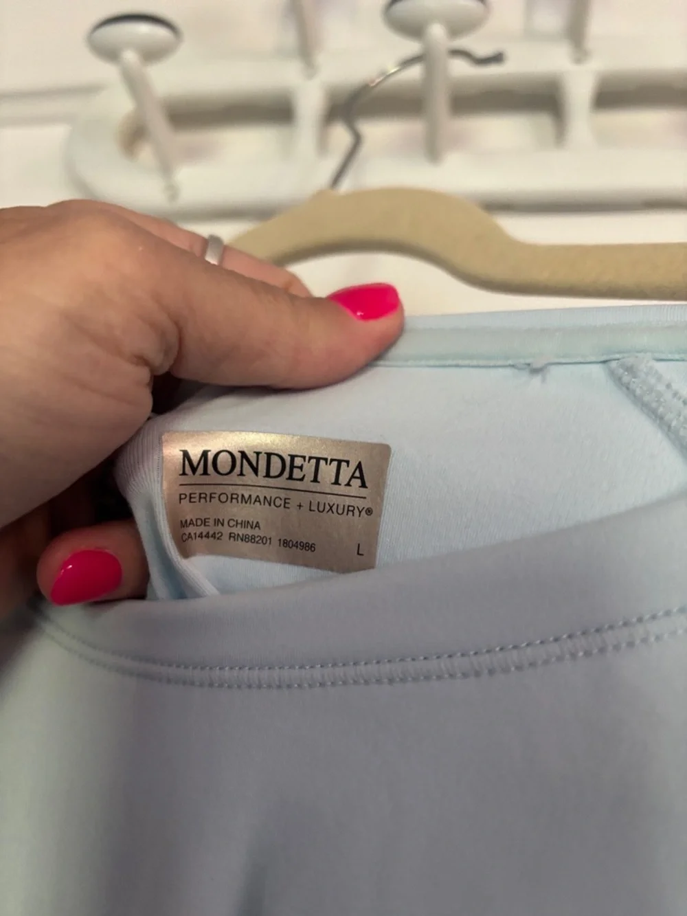Mondetta Light Blue Long-Sleeve Women’s Performance Top